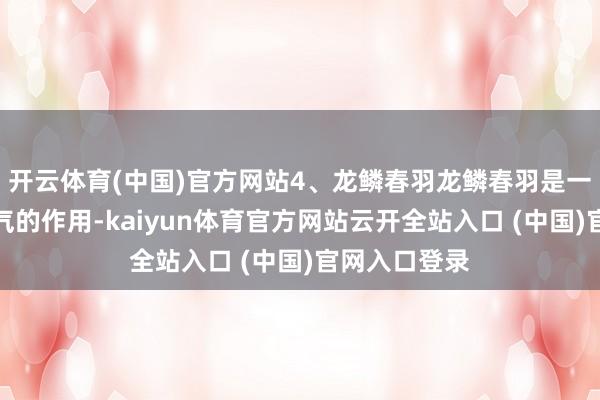 开云体育(中国)官方网站4、龙鳞春羽龙鳞春羽是一种有净化空气的作用-kaiyun体育官方网站云开全站入口 (中国)官网入口登录
